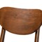 Baxton Studio Katya Mid-Century Modern Walnut Brown Finished Wood 2-Piece Bar Stool Set 184-11643-Zoro - alternate 8